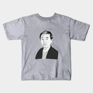 Haruki Murakami portrait Kids T-Shirt